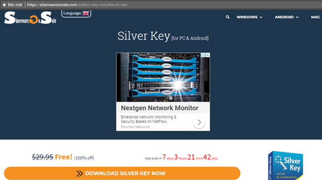 Đăng ký nhận bản quyền Silver Key miễn phí