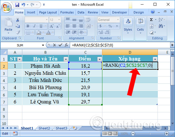 Cách sửa lỗi Excel “The formula you typed contains an error” - Ảnh minh hoạ 3