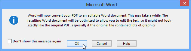 Hướng dẫn chỉnh sửa file PDF bằng Word 2013 - Ảnh minh hoạ 5
