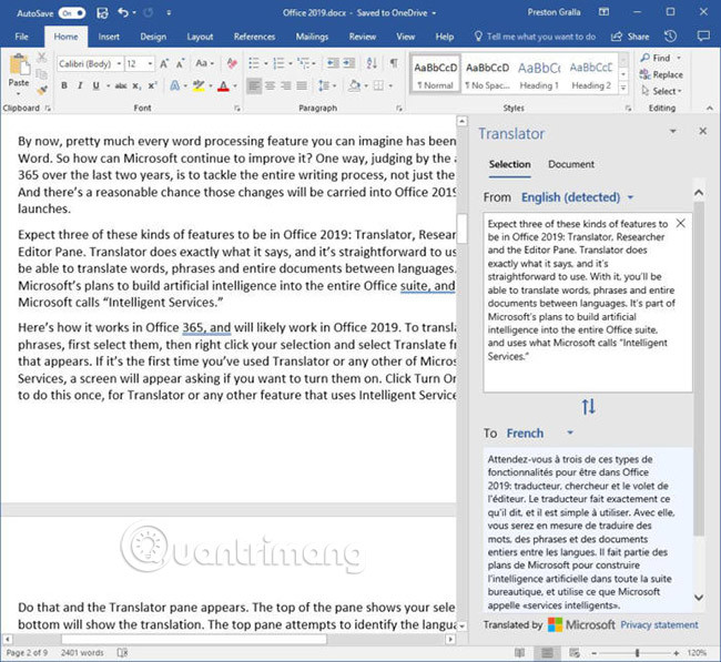 Các tính năng mới nhất của Microsoft Office 2019 - Ảnh minh hoạ 3
