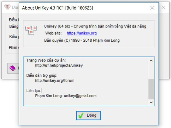 Unikey 4.3 