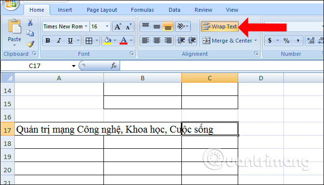 Cách Căn Đều Chữ Trong Ô Trên Excel