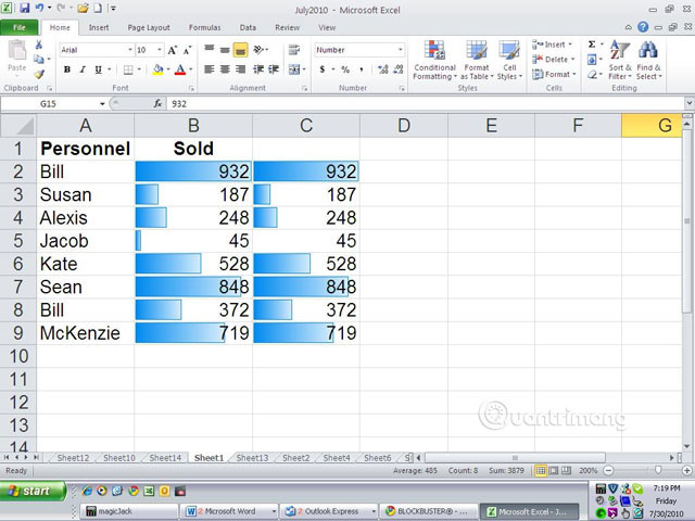 Cách tạo Progress bar bằng định dạng có điều kiện trong Excel 2013, 2010 và 2007 - Ảnh minh hoạ 12