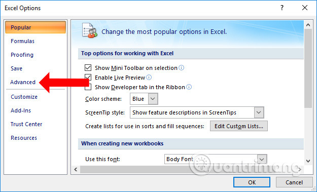 Cách sửa lỗi không xuống được dòng trong Excel