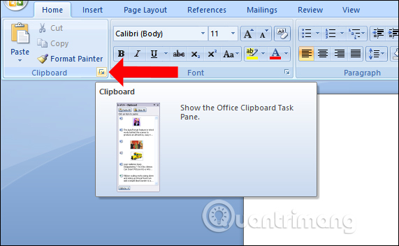 Cách dùng Office Clipboard tăng tốc sao chép trên Word