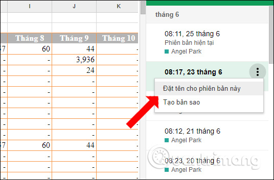 Cách xem lịch sử chỉnh sửa trên Google Sheets - Ảnh minh hoạ 4