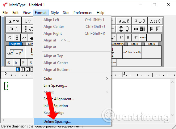 Cách tạo biểu đồ lưới trên MathType