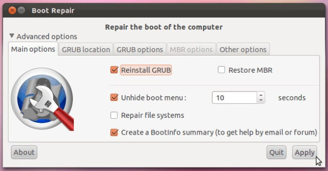 Cách khắc phục MBR từ Ubuntu - Ảnh minh hoạ 5